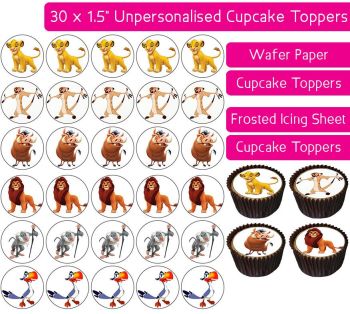 Lion King - 30 Cupcake Toppers