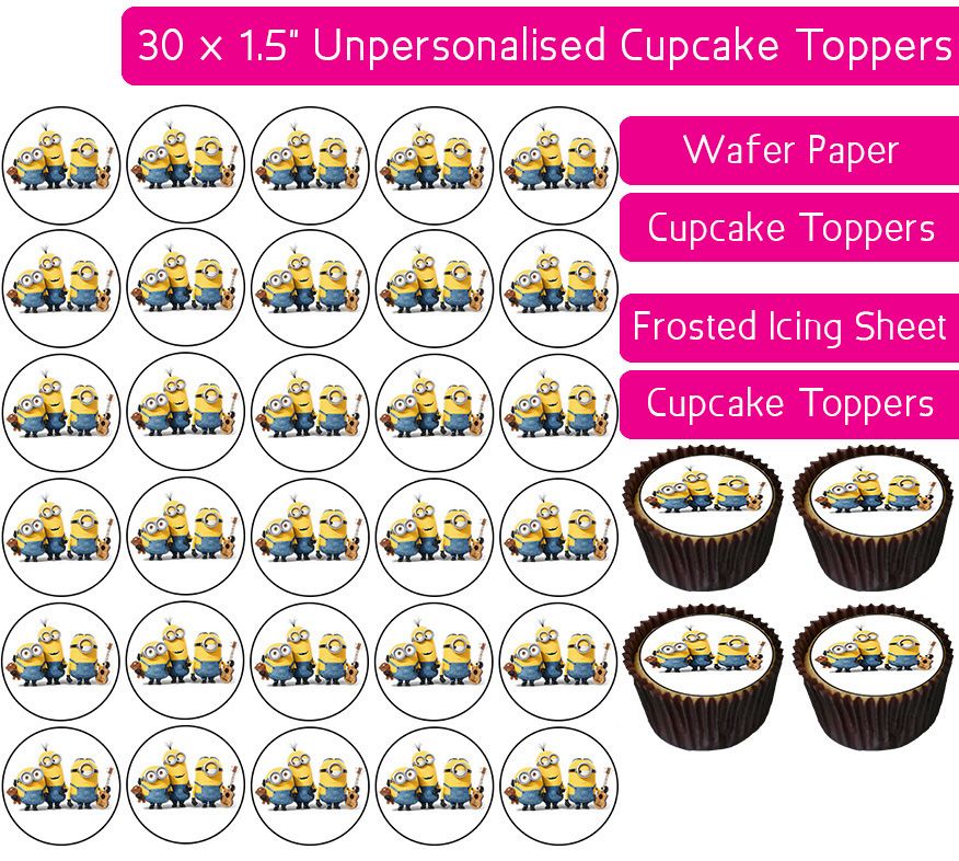 Minions Gang - 30 Cupcake Toppers