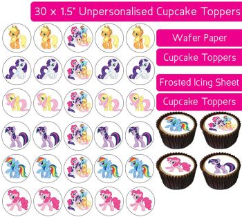 MLP My Little Pony Gang - 30 Cupcake Toppers