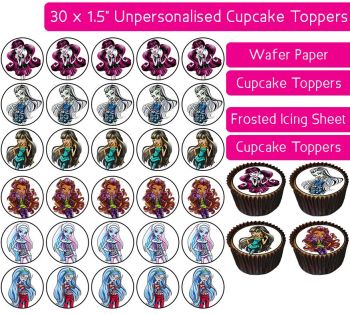 Monster High - 30 Cupcake Toppers