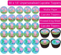 Peppa Pig - 30 Cupcake Toppers