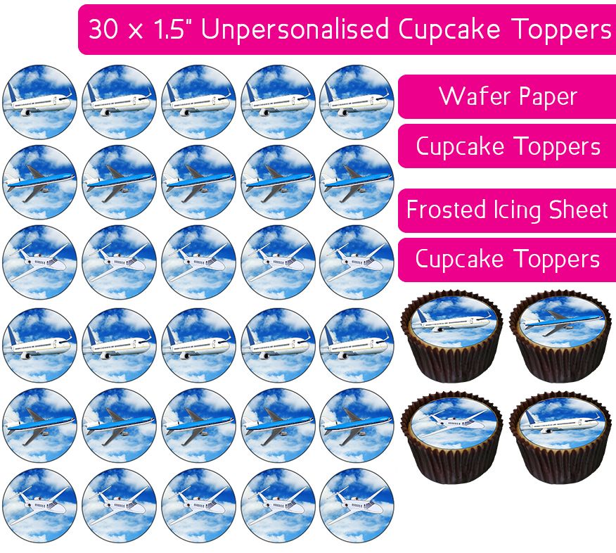 Planes - 30 Cupcake Toppers