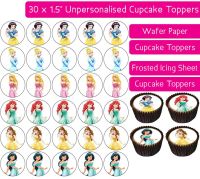 Princess - 30 Cupcake Toppers