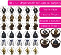 Star Wars - 30 Cupcake Toppers