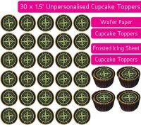 Stone Island - 30 Cupcake Toppers