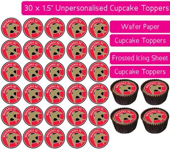 Walsall Football - 30 Cupcake Toppers