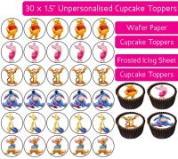 Winnie The Pooh - 30 Cupcake Toppers