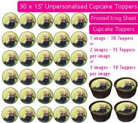Your Own Personalised Photo - 30 Icing Cupcake Toppers