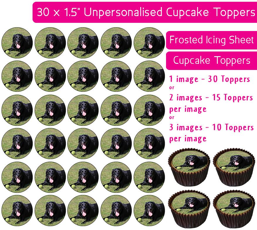 Your Own Pet / Animal Personalised Photo - 30 Icing Cupcake Toppers