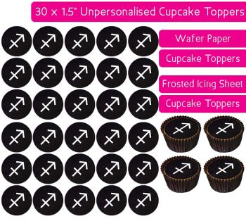 Zodiac Sagittarius - 30 Cupcake Toppers