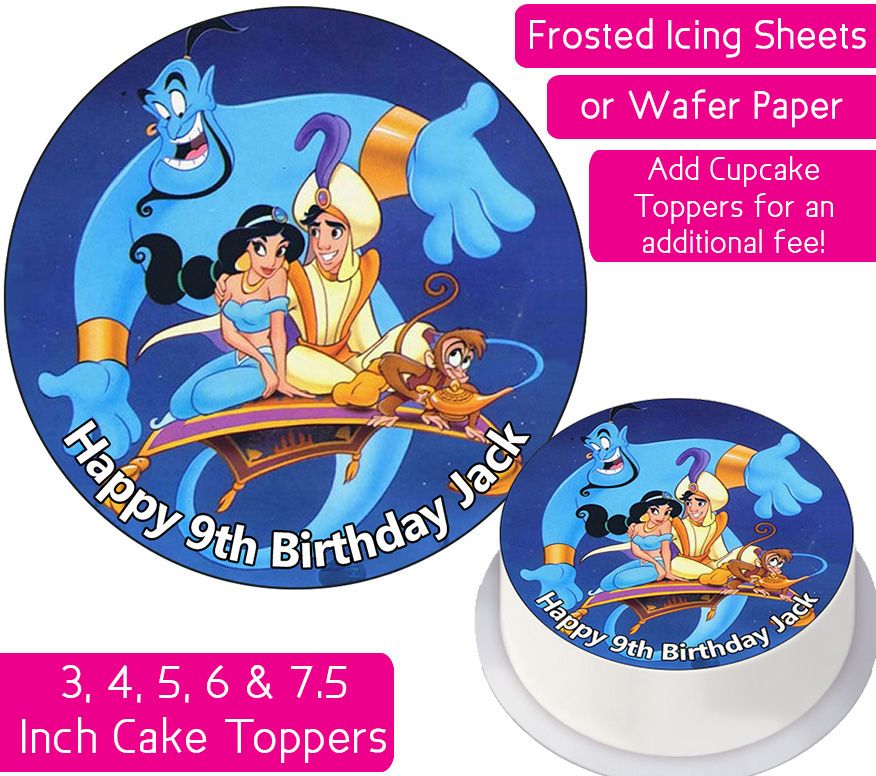 Aladdin Personalised Cake Topper