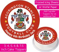 Accrington Stanley Football Personalised Cake Topper