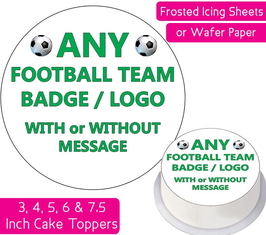 Any Football Team Personalised Cake Topper