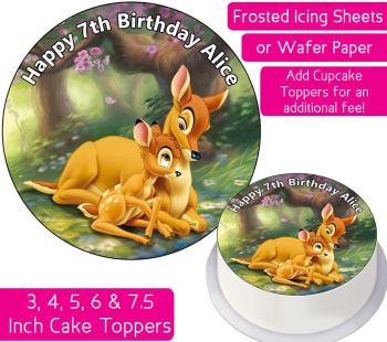 Bambi Personalised Cake Topper