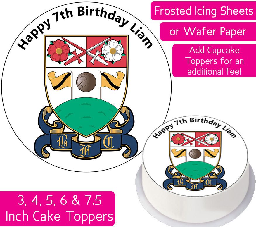 Barnet Football Personalised Cake Topper