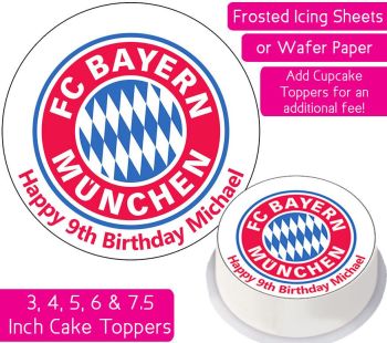 Bayern Munich Football Personalised Cake Topper