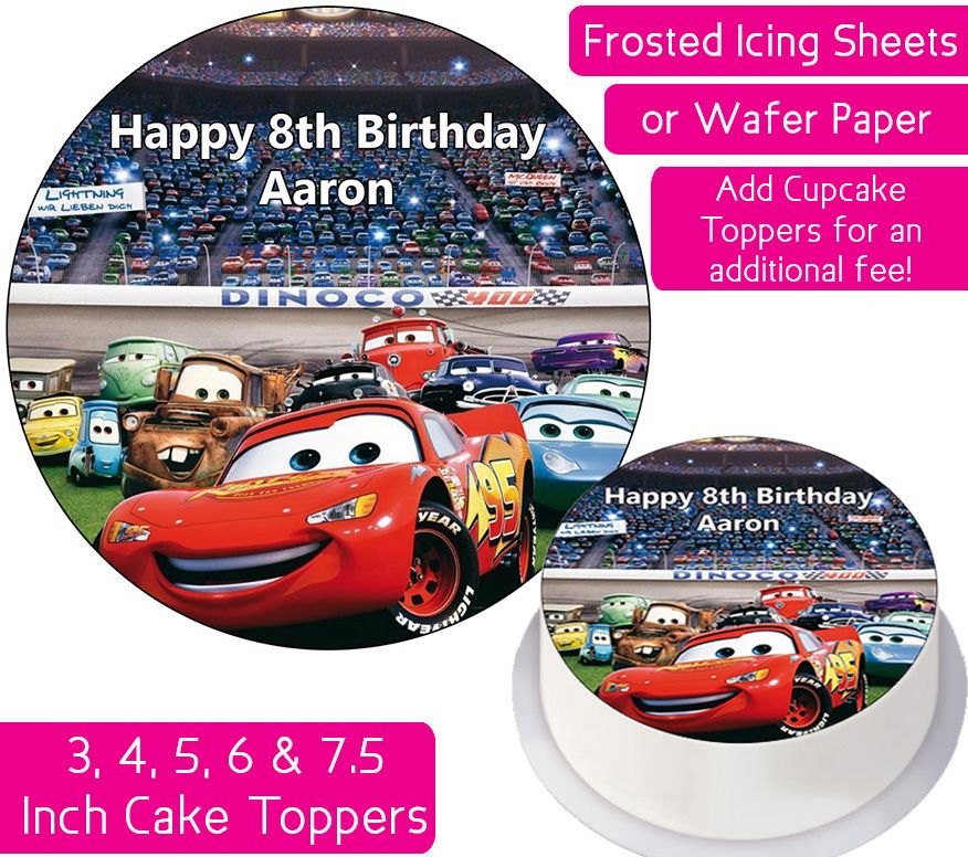 Cars Gang Personalised Cake Topper
