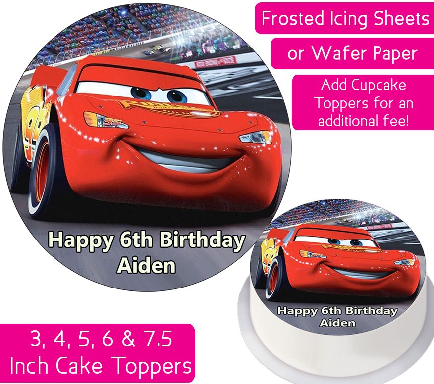 Cars Solo Personalised Cake Topper