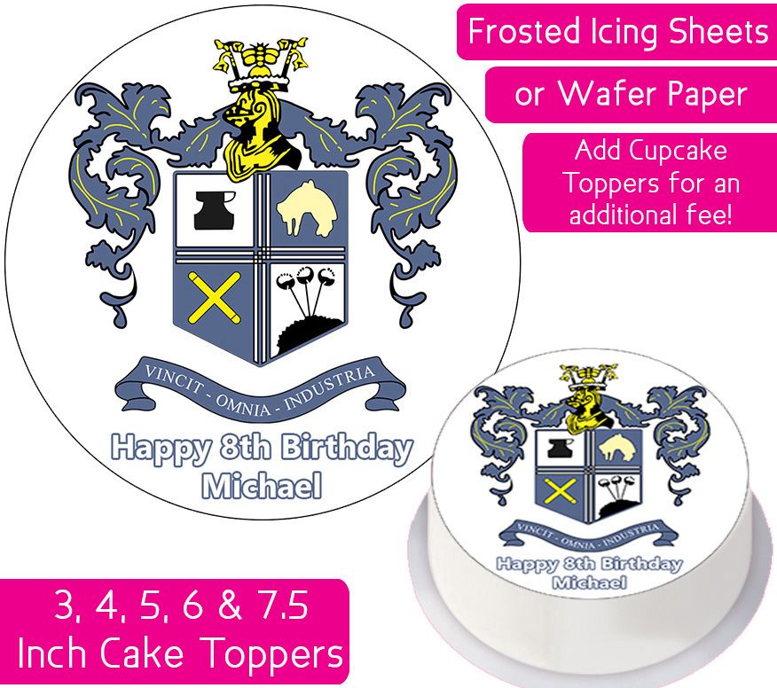 Bury Football Personalised Cake Topper