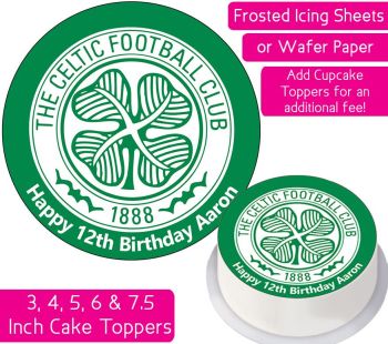 Celtic Football Personalised Cake Topper