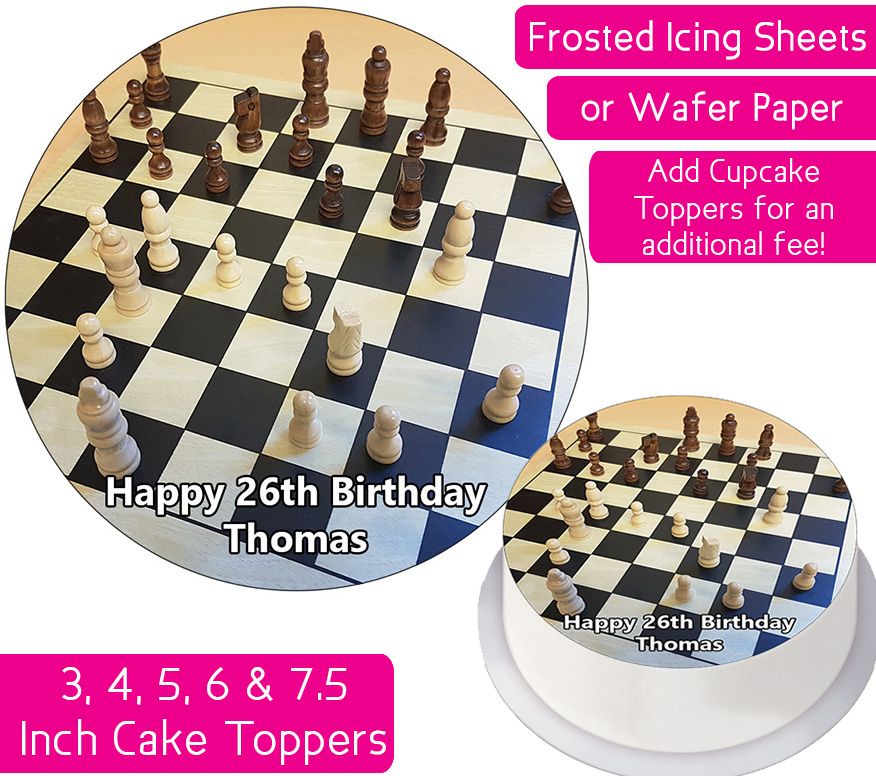 Chess Personalised Cake Topper