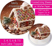 Christmas Gingerbread House Personalised Cake Topper