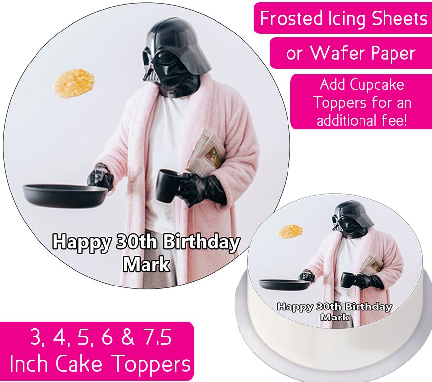 Darth Vader Funny Personalised Cake Topper
