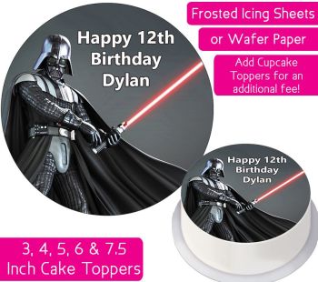 Darth Vader Personalised Cake Topper
