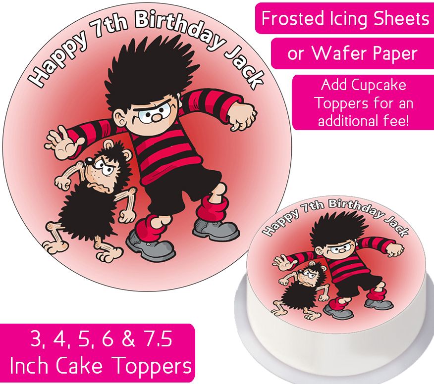 Dennis The Menace Personalised Cake Topper