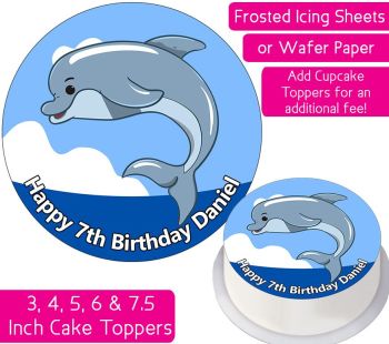 Dolphin Personalised Cake Topper