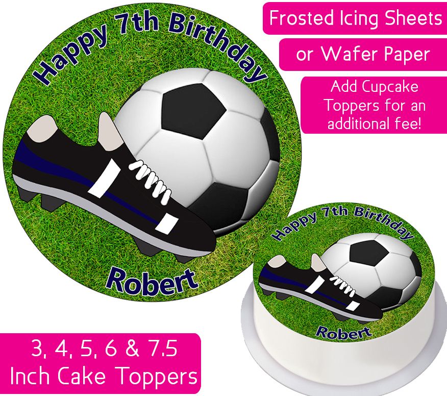Football Boot Personalised Cake Topper