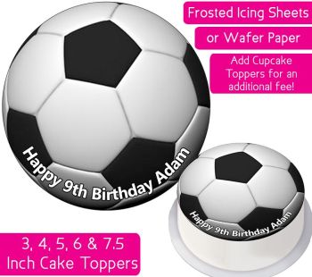 Football Personalised Cake Topper