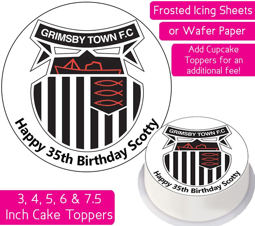 Grimsby Football Personalised Cake Topper