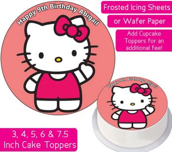 Hello Kitty Personalised Cake Topper