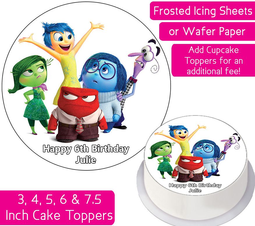 Inside Out Personalised Cake Topper