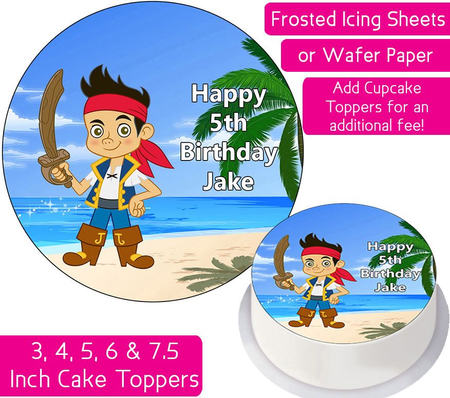 Jake - Neverland Pirates Personalised Cake Topper