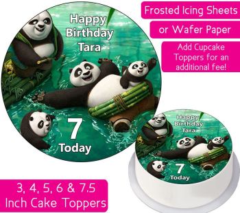 Kung Fu Panda Family Personalised Cake Topper