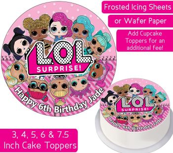 Lol Surprise Gang Personalised Cake Topper