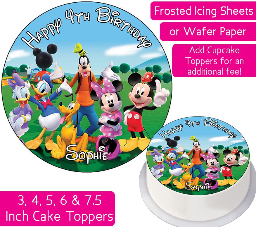 Mickey Mouse Clubhouse Personalised Cake Topper