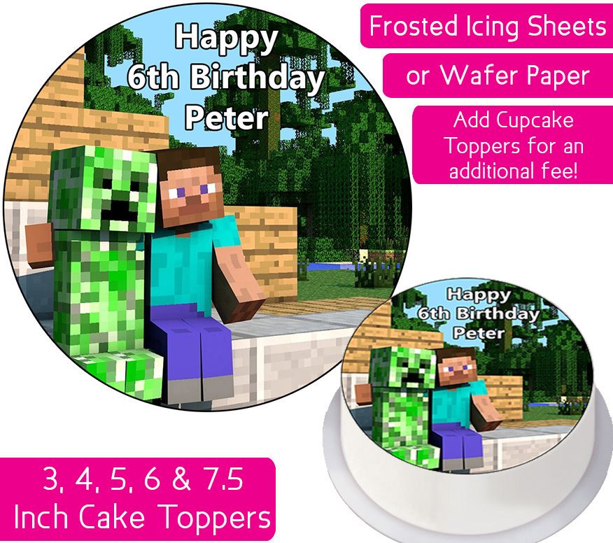 Minecraft Cupcake Toppers | Cupcake Toppers for Minecraft Party - Sweets &  Treats™
