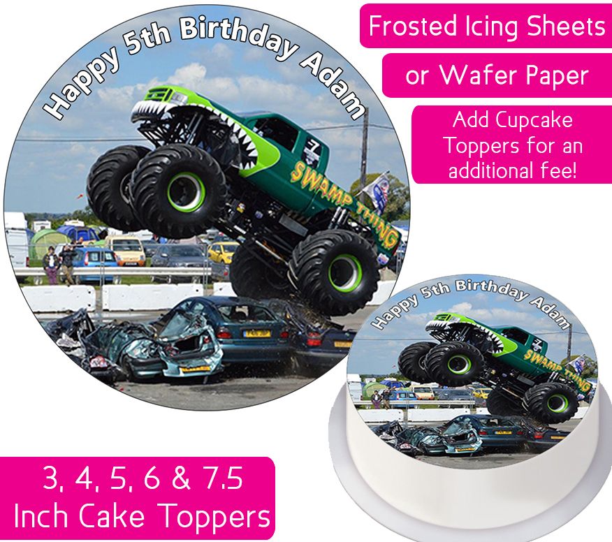 Monster Truck Personalised Cake Topper