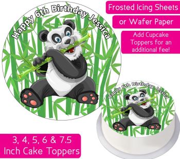 Panda Bear Personalised Cake Topper
