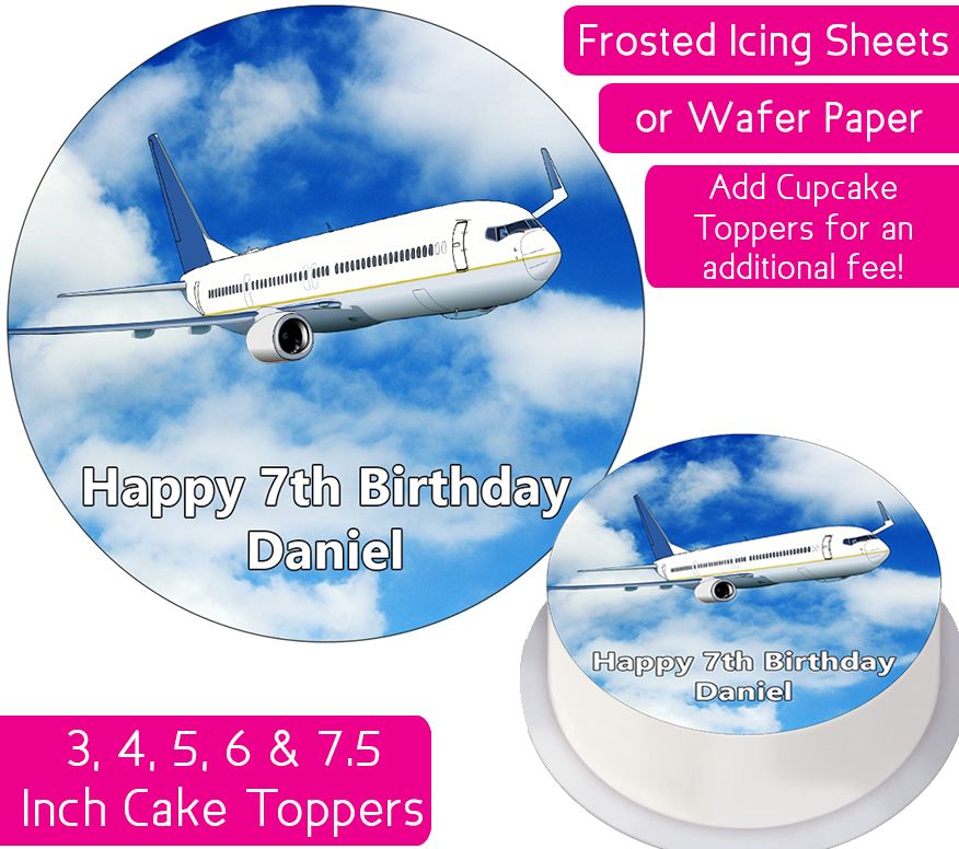 Plane Personalised Cake Topper