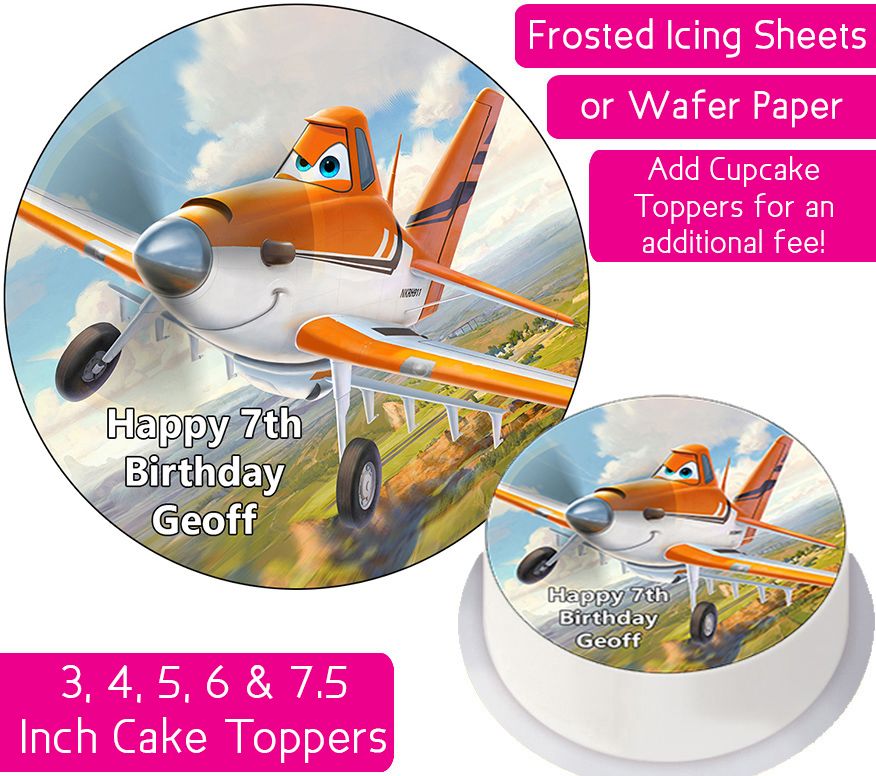 Planes Dusty Personalised Cake Topper
