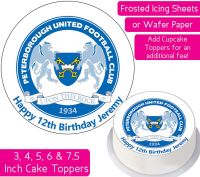 Peterborough United Football Personalised Cake Topper