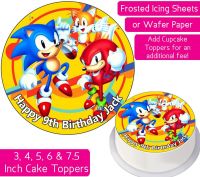 Sonic The Hedgehog Personalised Cake Topper