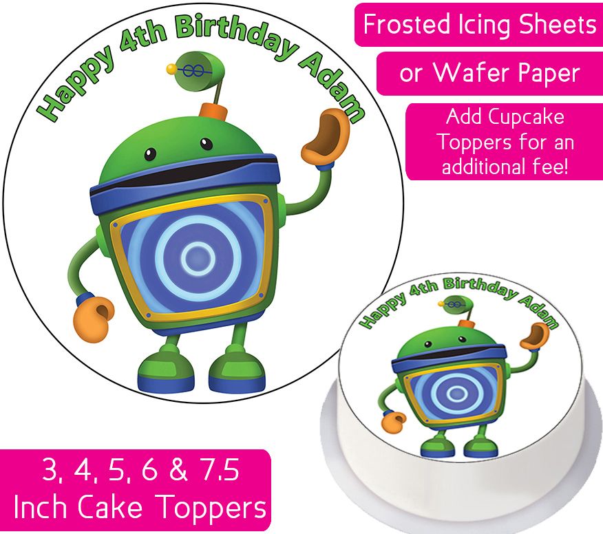 Team Umizoomi Bot Personalised Cake Topper
