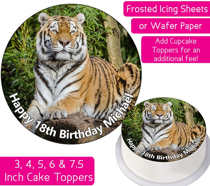 Tiger Personalised Cake Topper