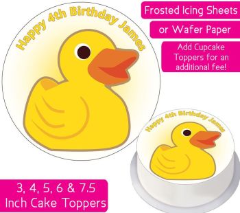 Yellow Duck Personalised Cake Topper