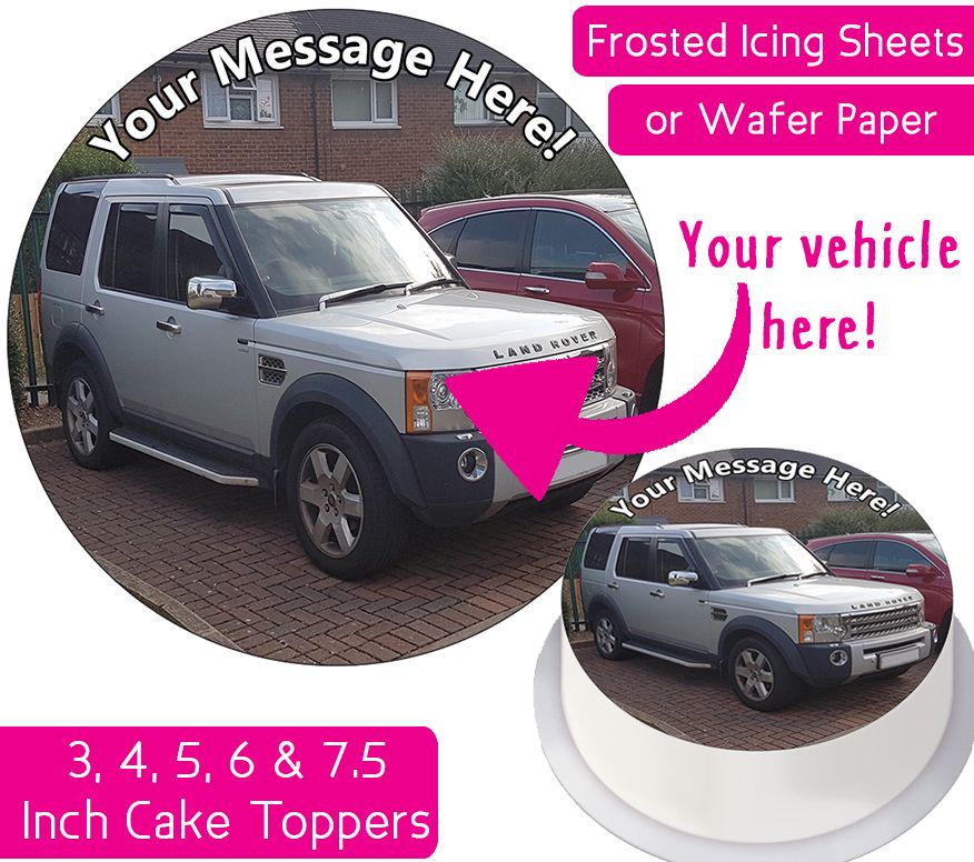 Your Own Personalised Car / Vehicle Cake Topper